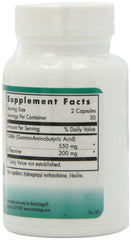 Nutricology ZenMind capsules close-up shows vegetarian formula for gentle calm.