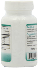Nutricology ZenMind ingredients label features GABA and L-Theanine for balance.