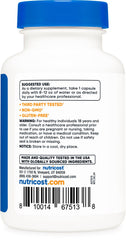 Nutricost ISO-accredited third-party testing badge confirms independent quality checks