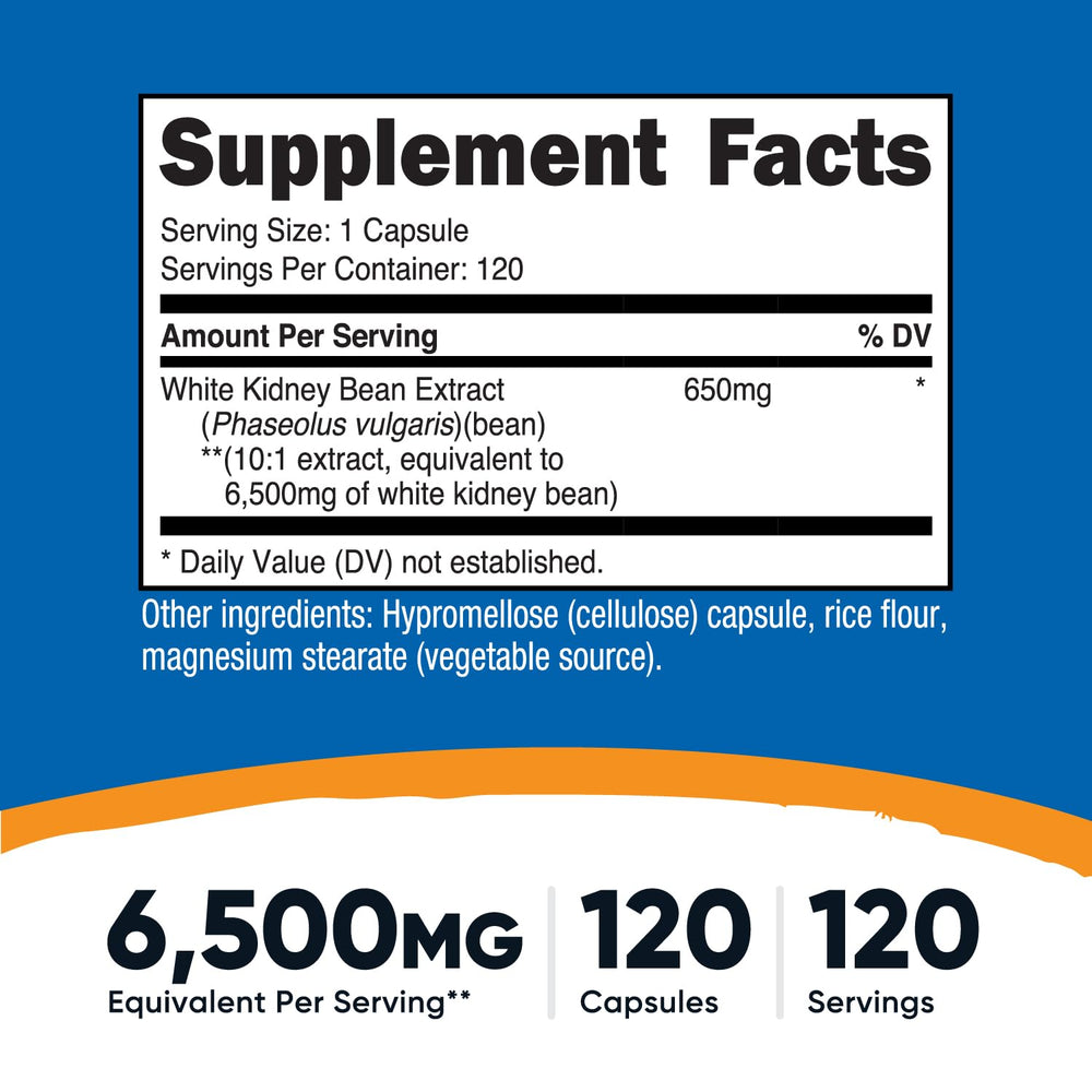 Nutricost 6500mg equivalent per serving label on bottle