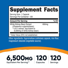 Nutricost 6500mg equivalent per serving label on bottle
