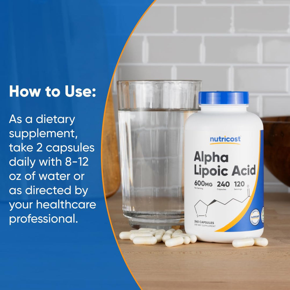 Nutricost Alpha Lipoic Acid 600mg expiration date and freshness
