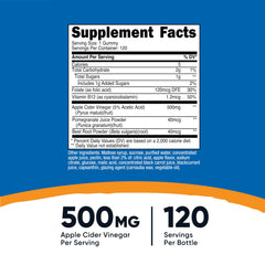 Nutricost gummies being poured to show apple flavor and convenient daily use.