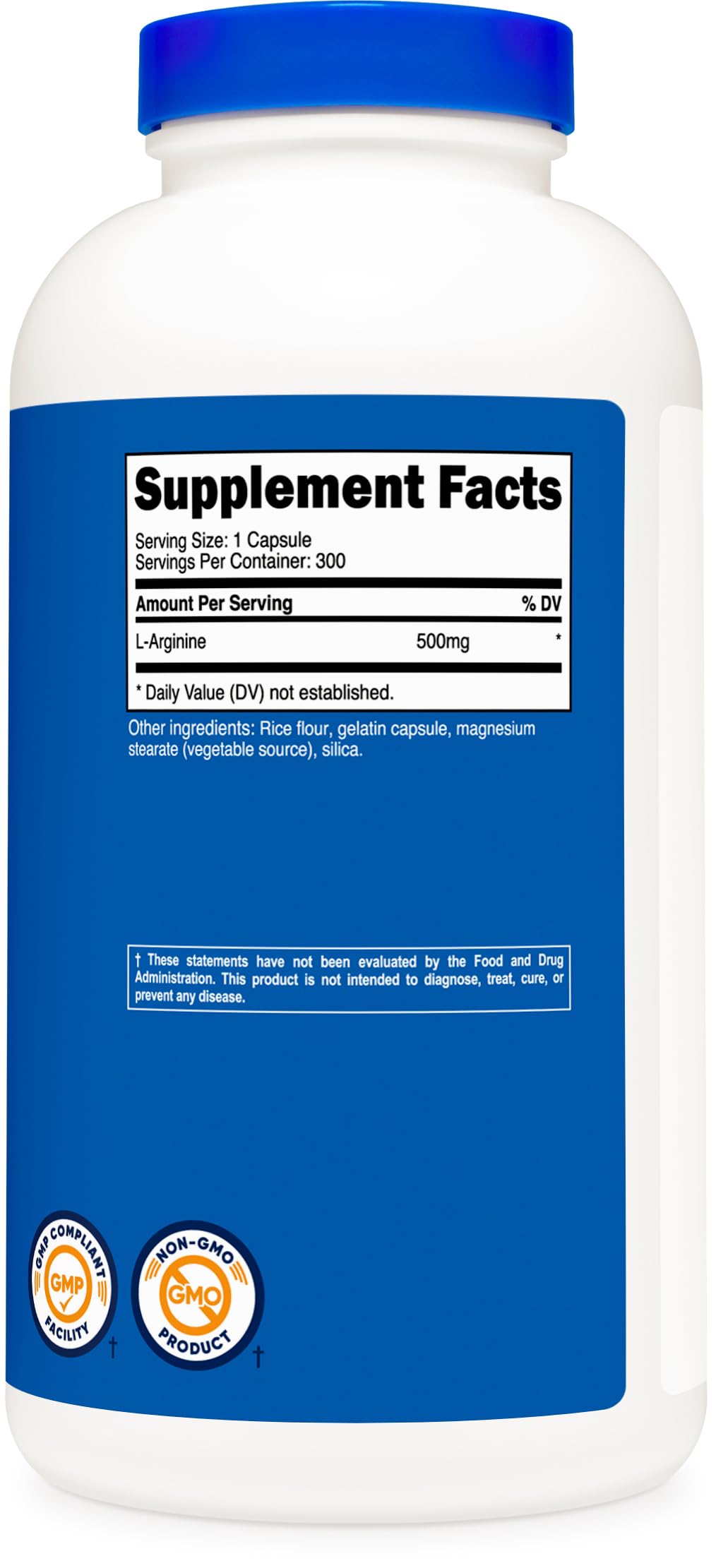 Nutricost L-Arginine bottle on table for daily use