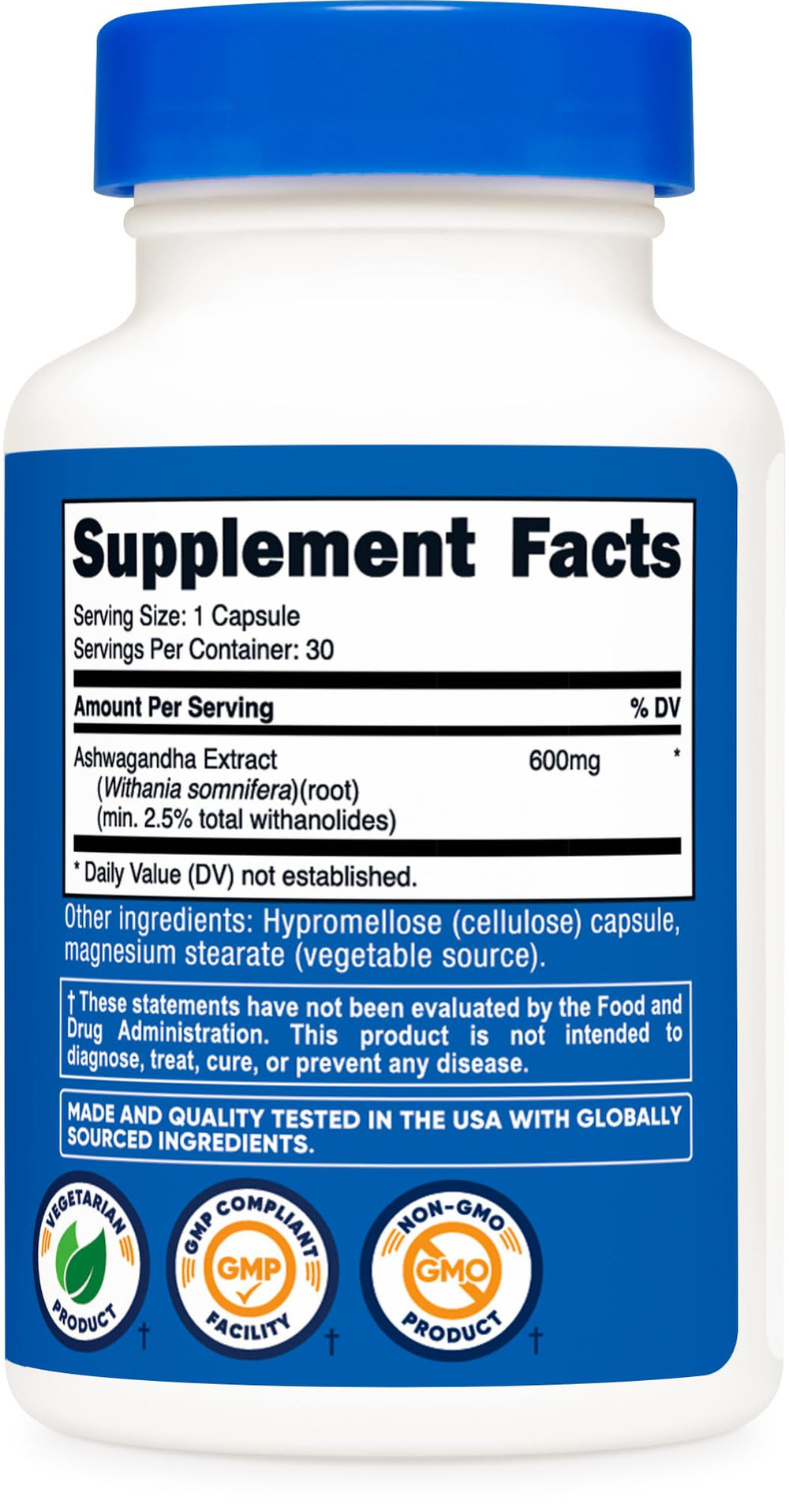 Nutricost Ashwagandha packaging on shelf supports a long-term routine.