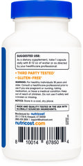 Nutricost B12 label with ingredients and certifications for transparency.