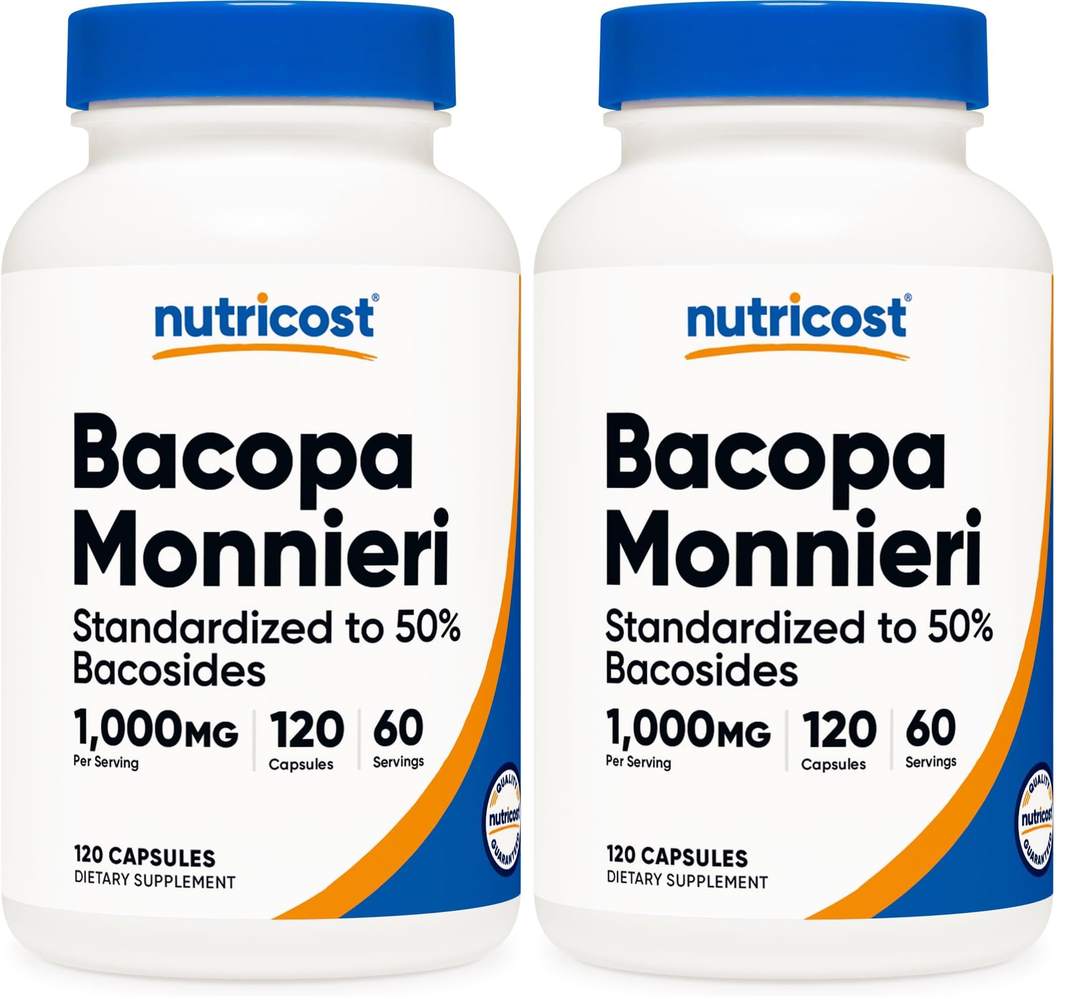 Nutricost Bacopa Monnieri bottle ready for daily focus use