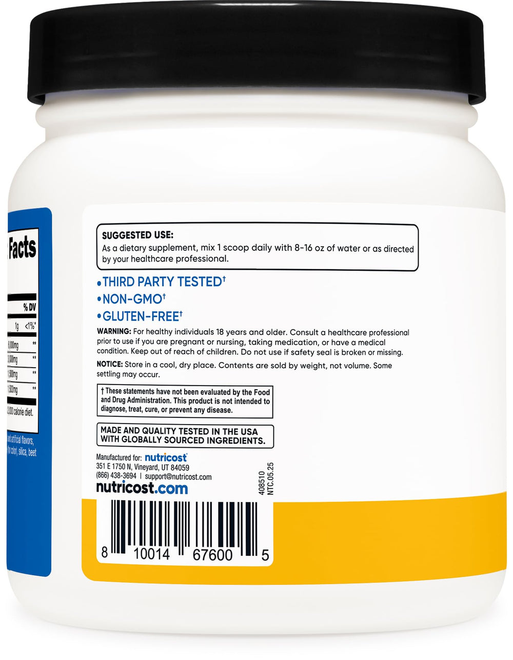 Nutricost BCAA Orange Mango drink in a glass, easy to mix on-the-go.