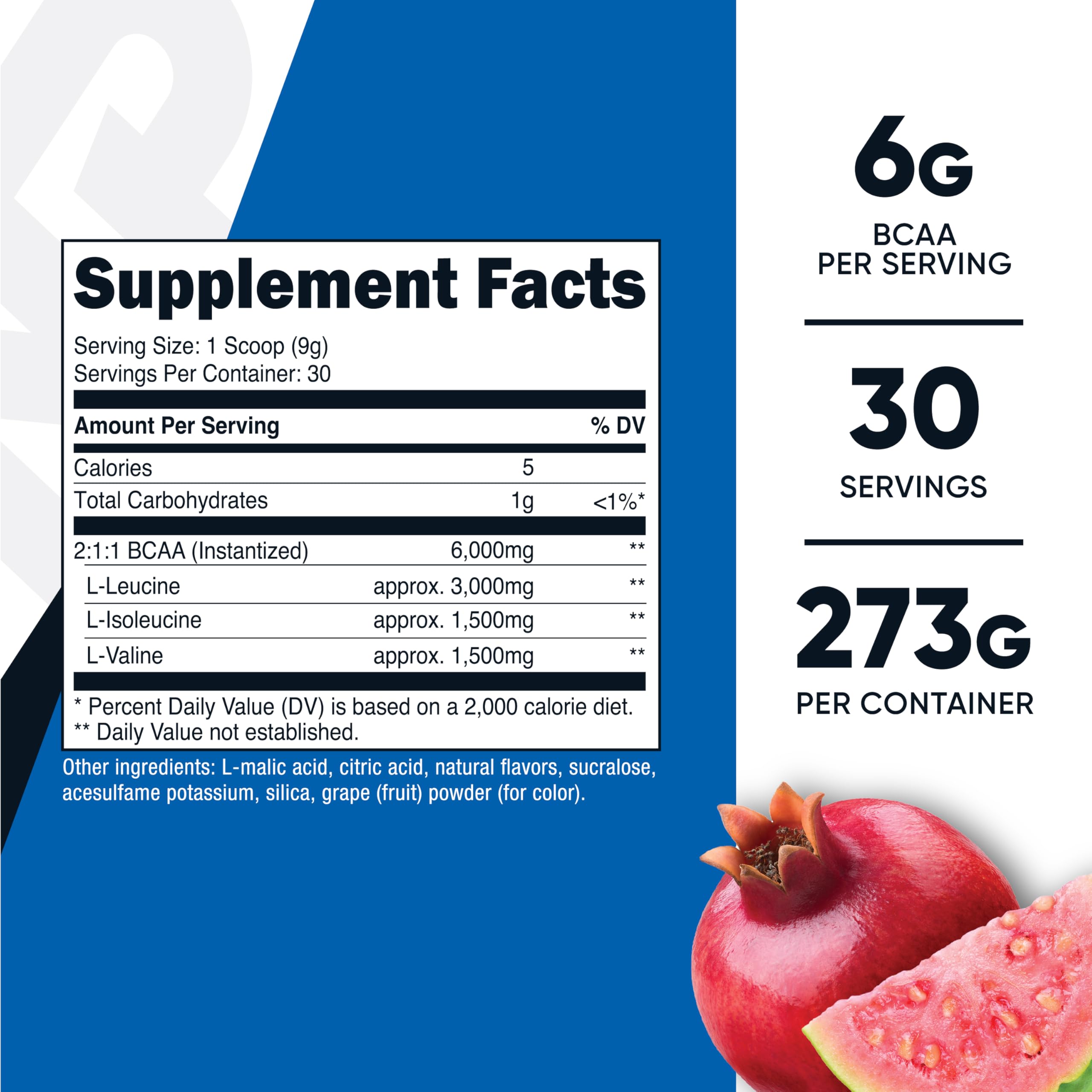 Nutricost BCAA Powder scoop showing correct 6 g serving for workouts.