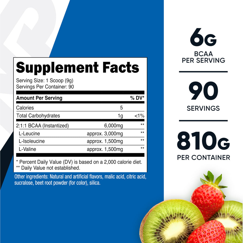 Nutricost BCAA Powder scoop for easy mixing in water or beverages
