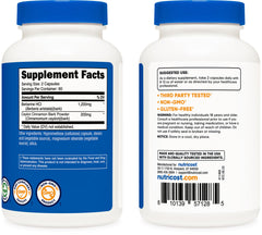 Nutricost packaging label detail showing ingredient information