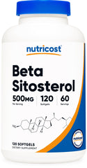 Nutricost Beta Sitosterol bottle with 120 softgels for daily supplementation.