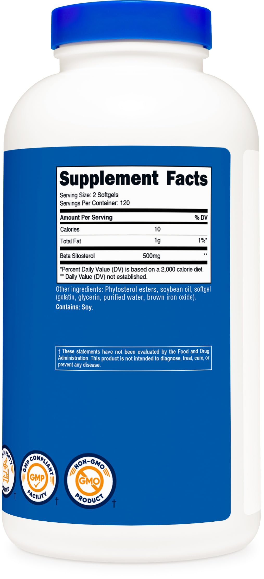 Nutricost Beta Sitosterol NSF certified facility insignia image demonstrates quality
