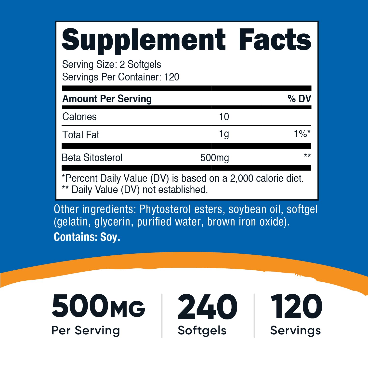 Nutricost Beta Sitosterol softgels closeup for easy daily use