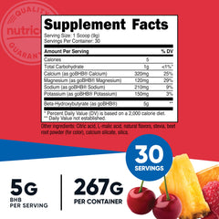 Nutricost BHB Salts Drink Mix powder ready to mix for a flavorful routine.
