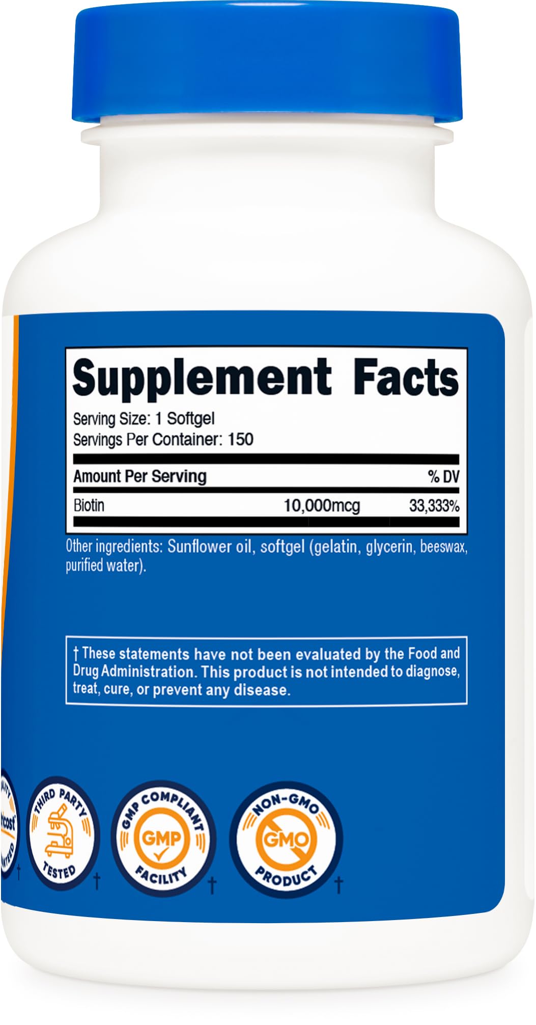 Nutricost Biotin daily-use scene in a modern kitchen