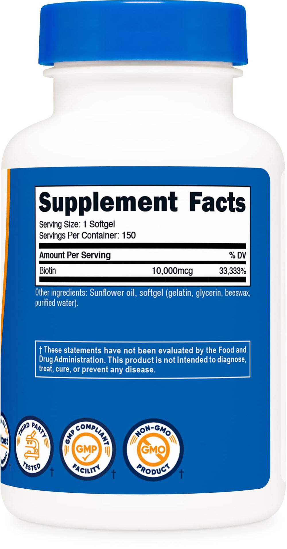 Nutricost Biotin daily-use scene in a modern kitchen