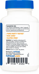 Nutricost Biotin non-GMO gluten-free label indicates clean ingredients