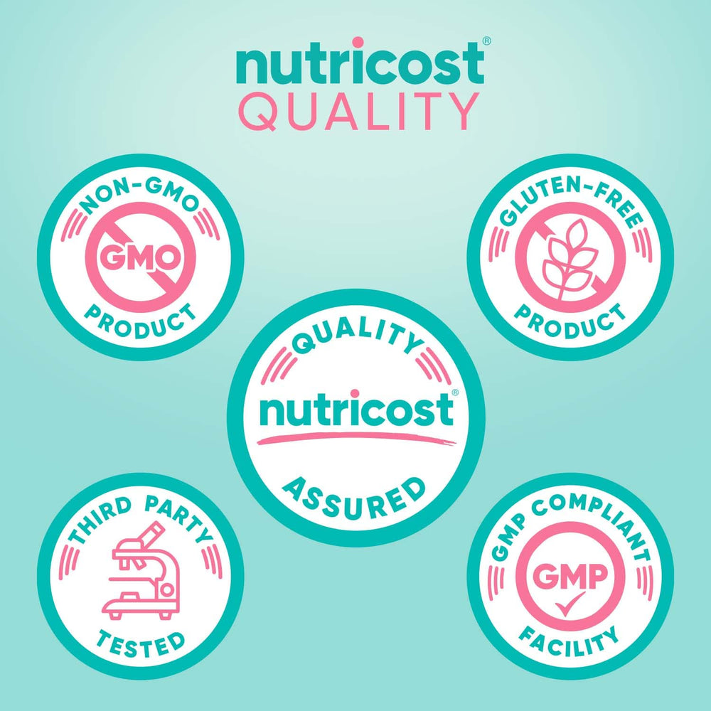Nutricost boric acid 600mg packaging front for quick product recognition.