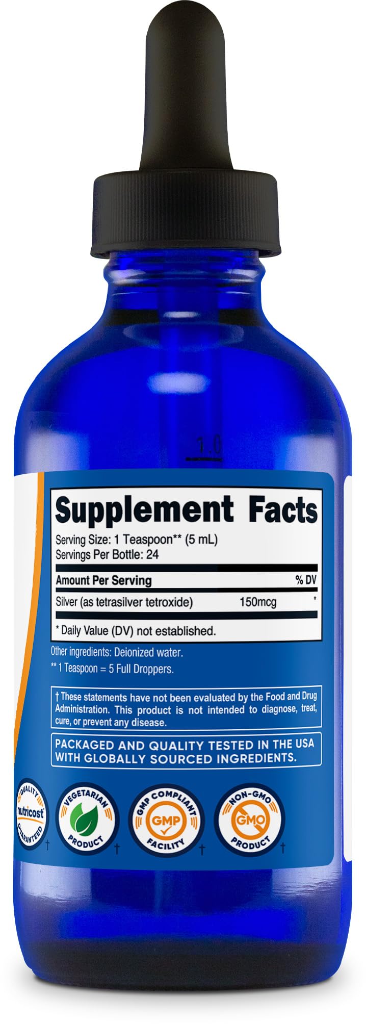 Nutricost 4oz bottle with convenient dropper for precise servings