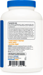 Nutricost bottle on a desk, ideal for study or work routines