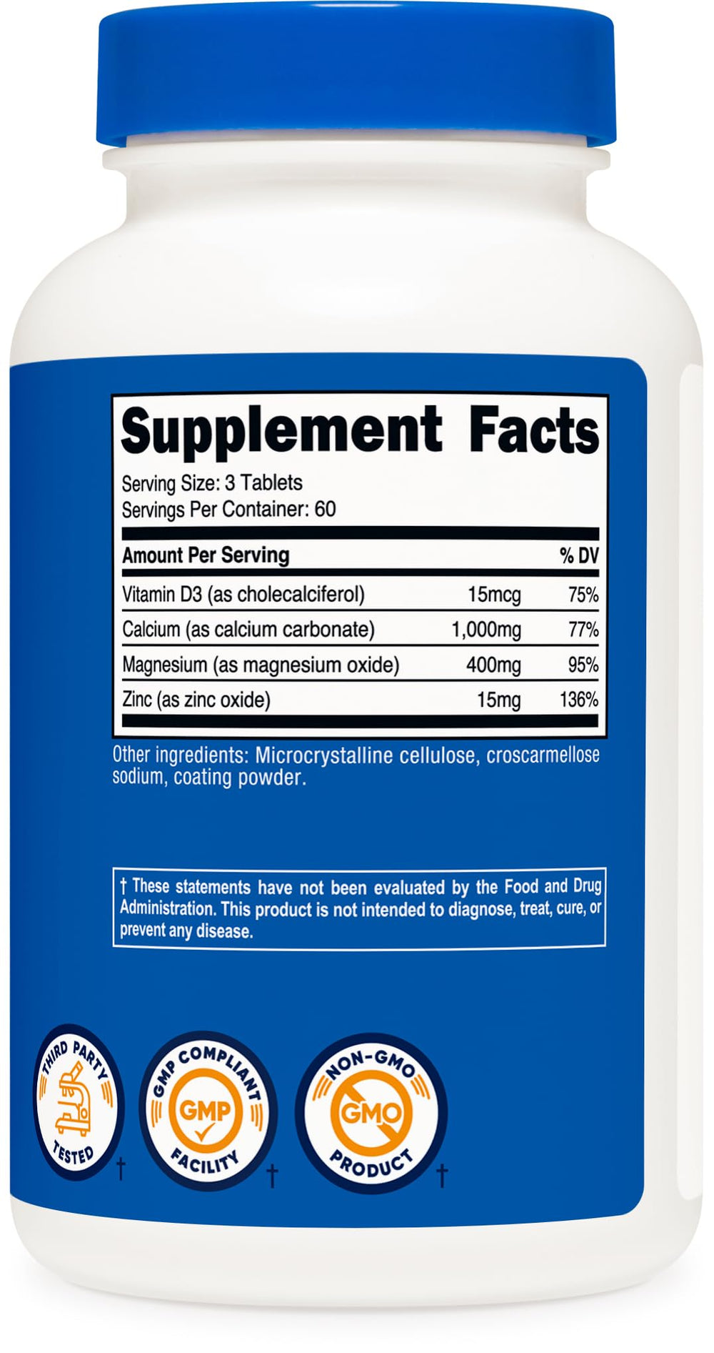 Nutricost container on kitchen counter with morning vitamins.
