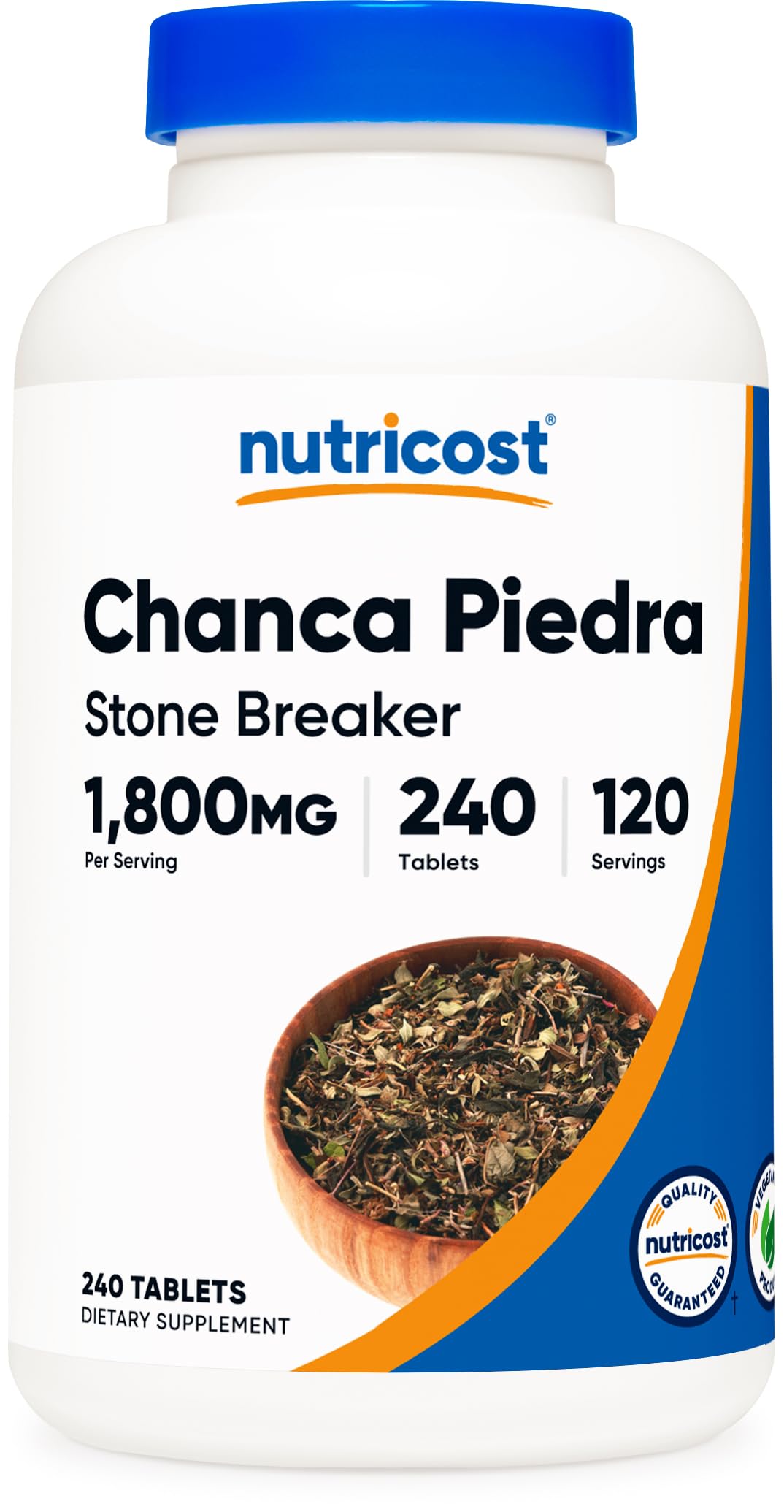 Nutricost Chanca Piedra Extract bottle front view for daily wellness support