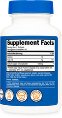 Nutricost Chlorophyll bottle with serving count on label