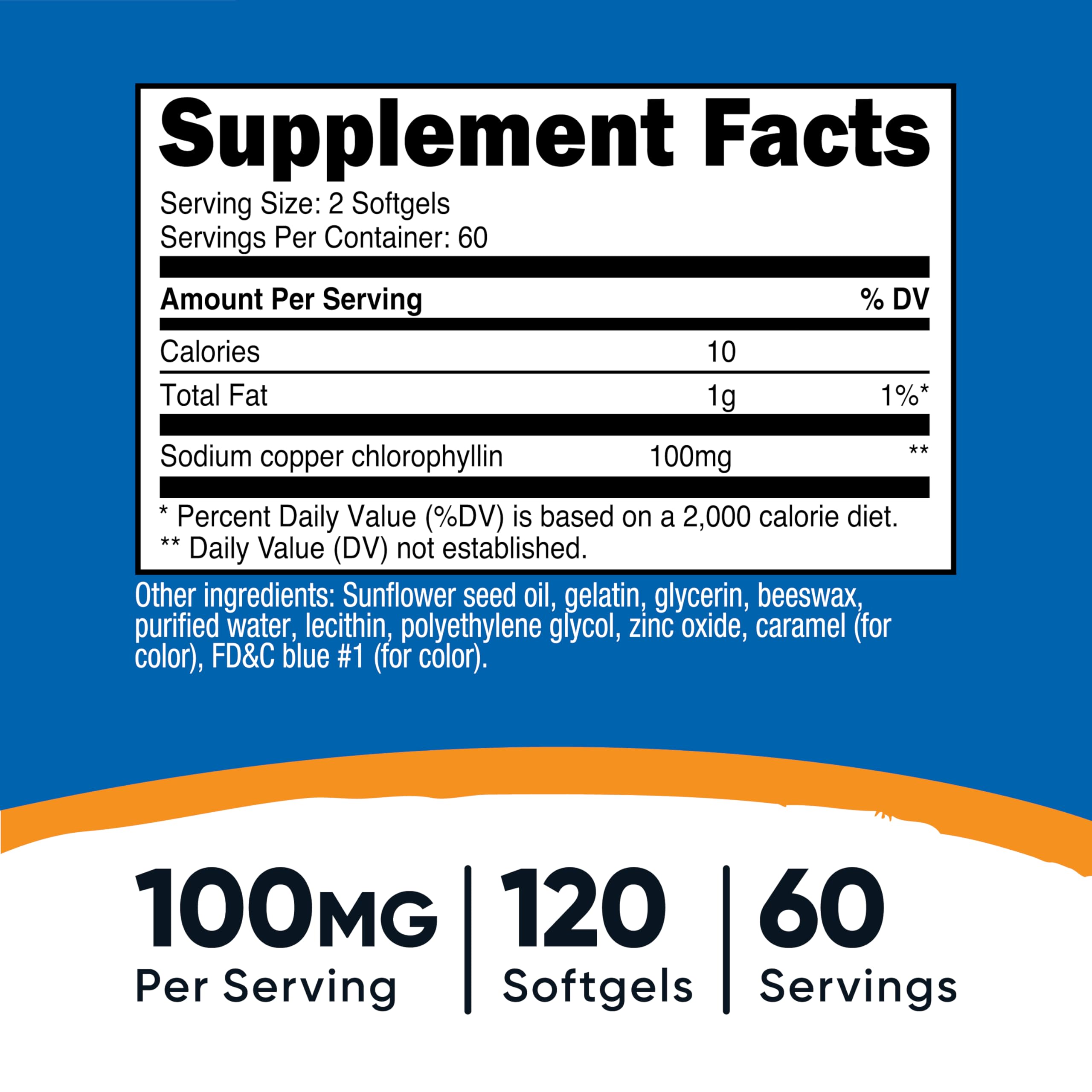 Nutricost Chlorophyll softgels close-up showing capsule texture