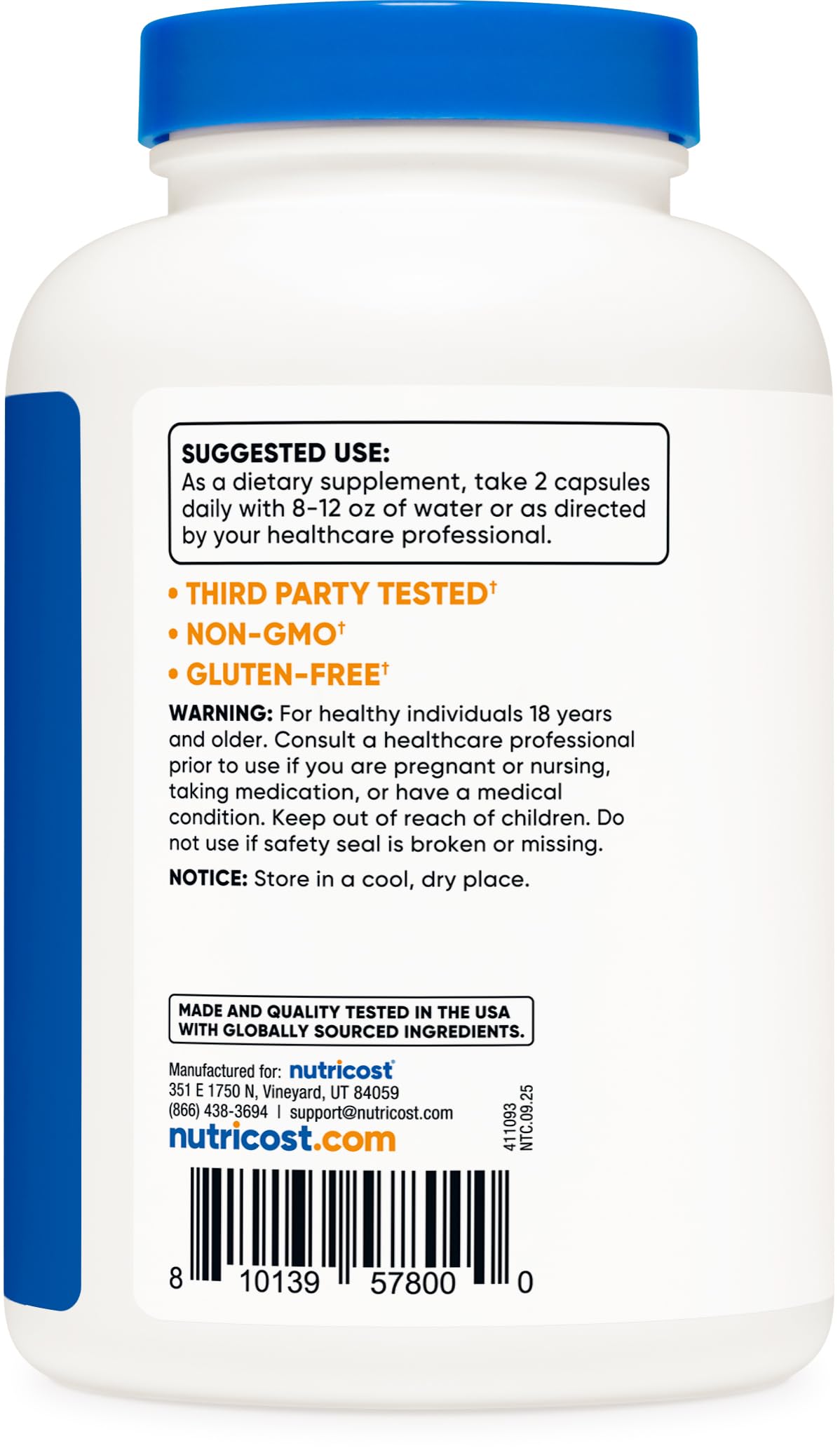 Nutricost Choline & Inositol serving depicted as part of daily routine