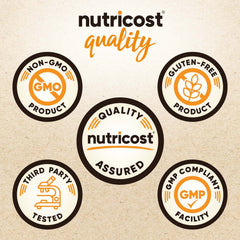 Packaging of Nutricost Cinnamon Capsules showing gluten-free and organic cinnamon details.