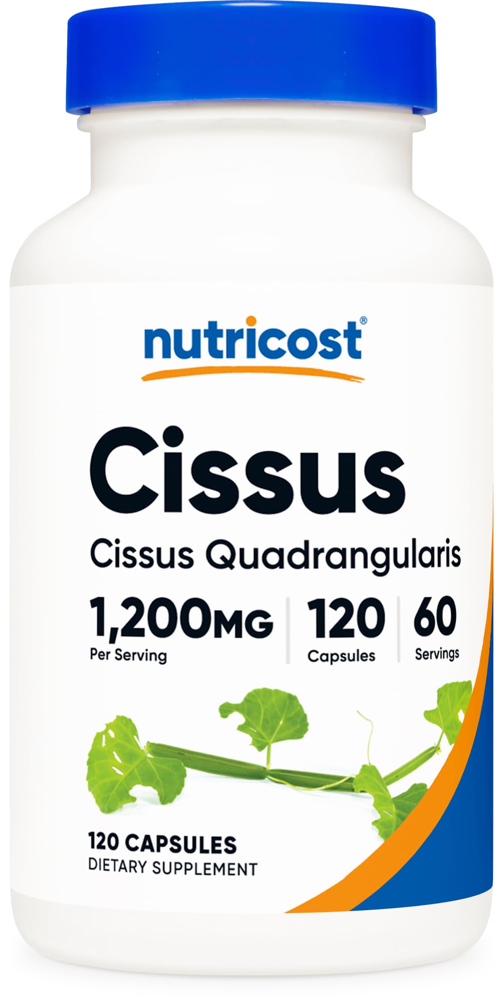Nutricost Cissus Quadrangularis bottle label highlights quality and transparency