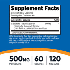 Nutricost Cistanche Tubulosa capsules for easy daily supplementation.