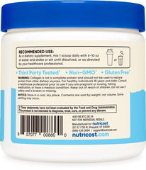 Nutricost Colágeno de origen alimentado con pasto, ingrediente confiable.