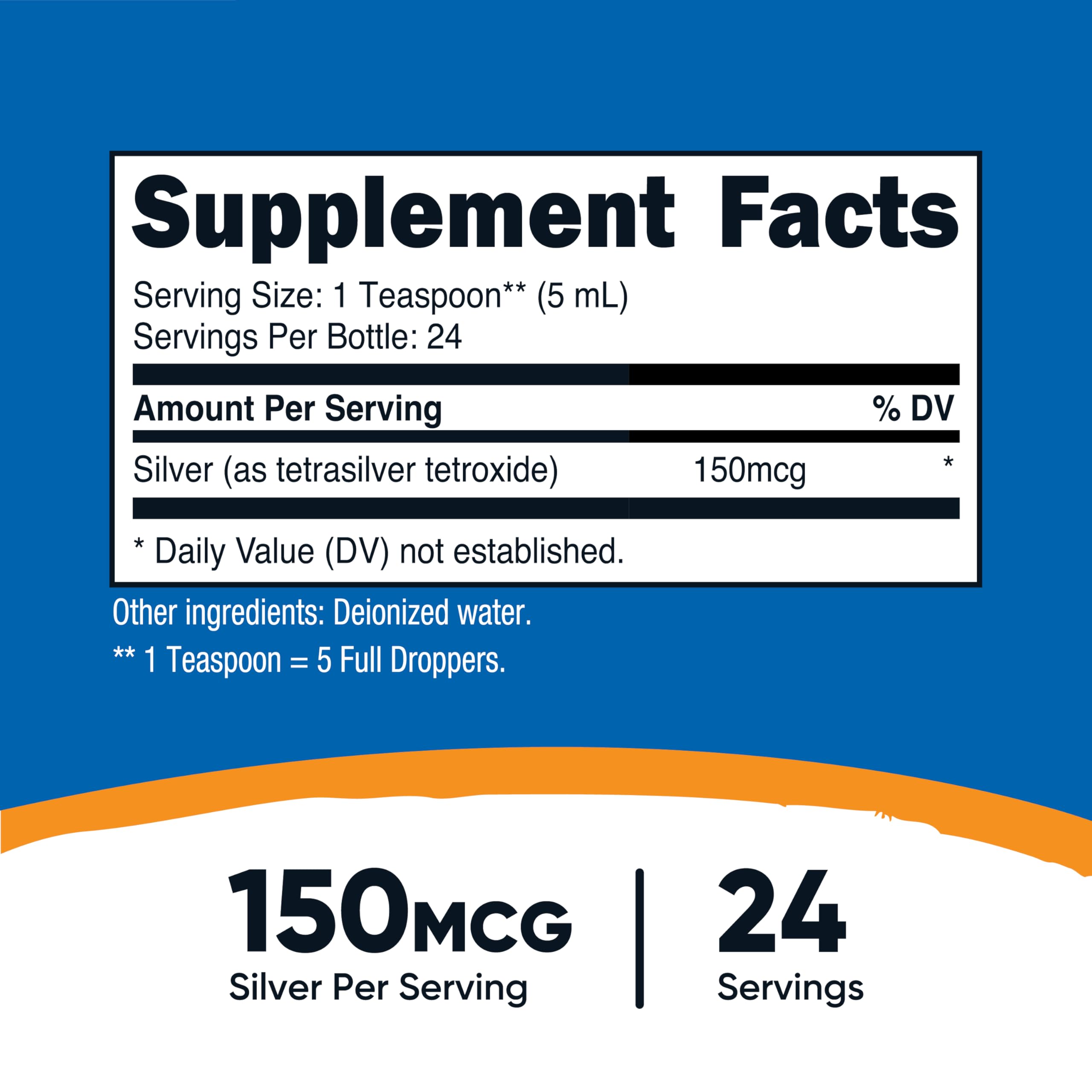 Nutricost colloidal silver dropper in action, easy measured servings