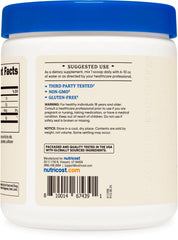 Nutricost Colostrum Powder dissolving smoothly into liquid for easy use.