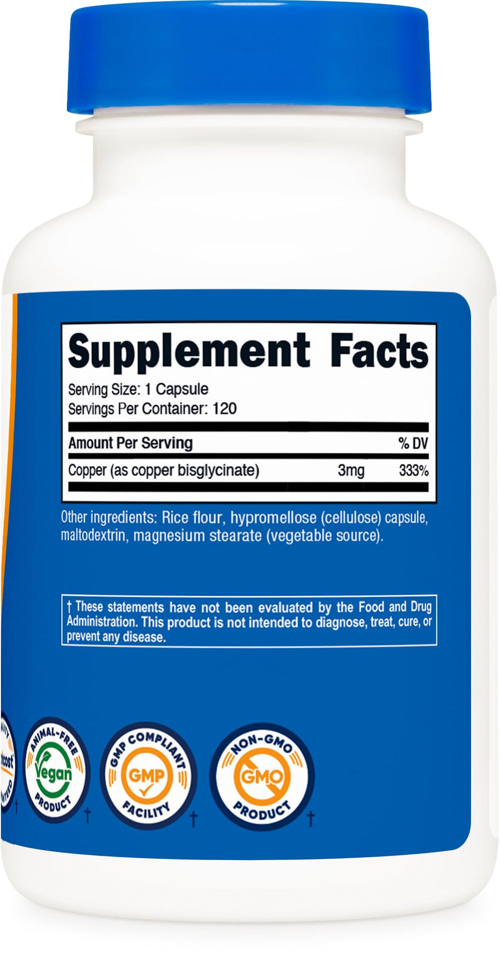 Nutricost facility badge indicating NSF GMP-compliant manufacturing.