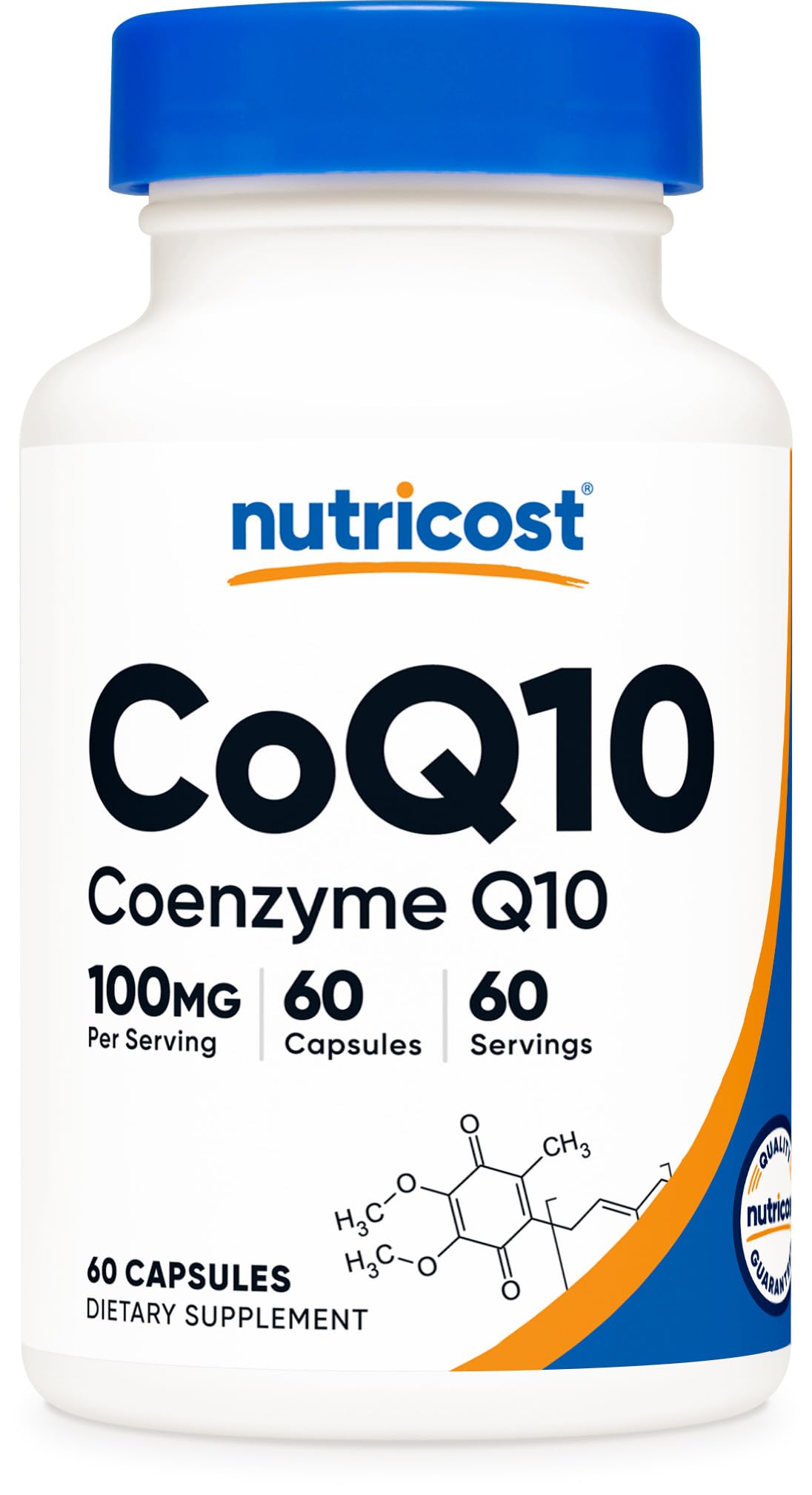 Nutricost CoQ10 100mg bottle for simple daily supplementation
