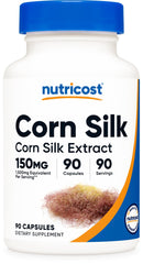 Nutricost Corn Silk bottle front for daily wellness support.