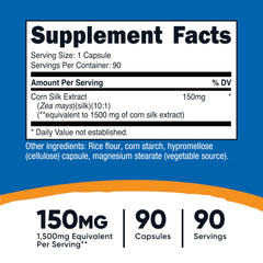 Nutricost Corn Silk capsules ready for daily dietary support.