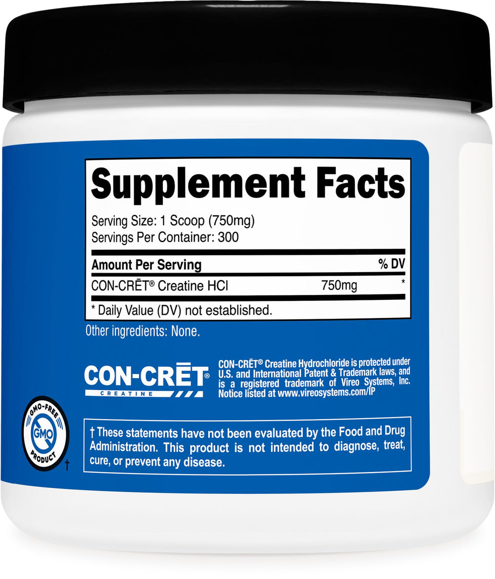 Nutricost Creatine HCl powder serving size image illustrating convenient daily dose