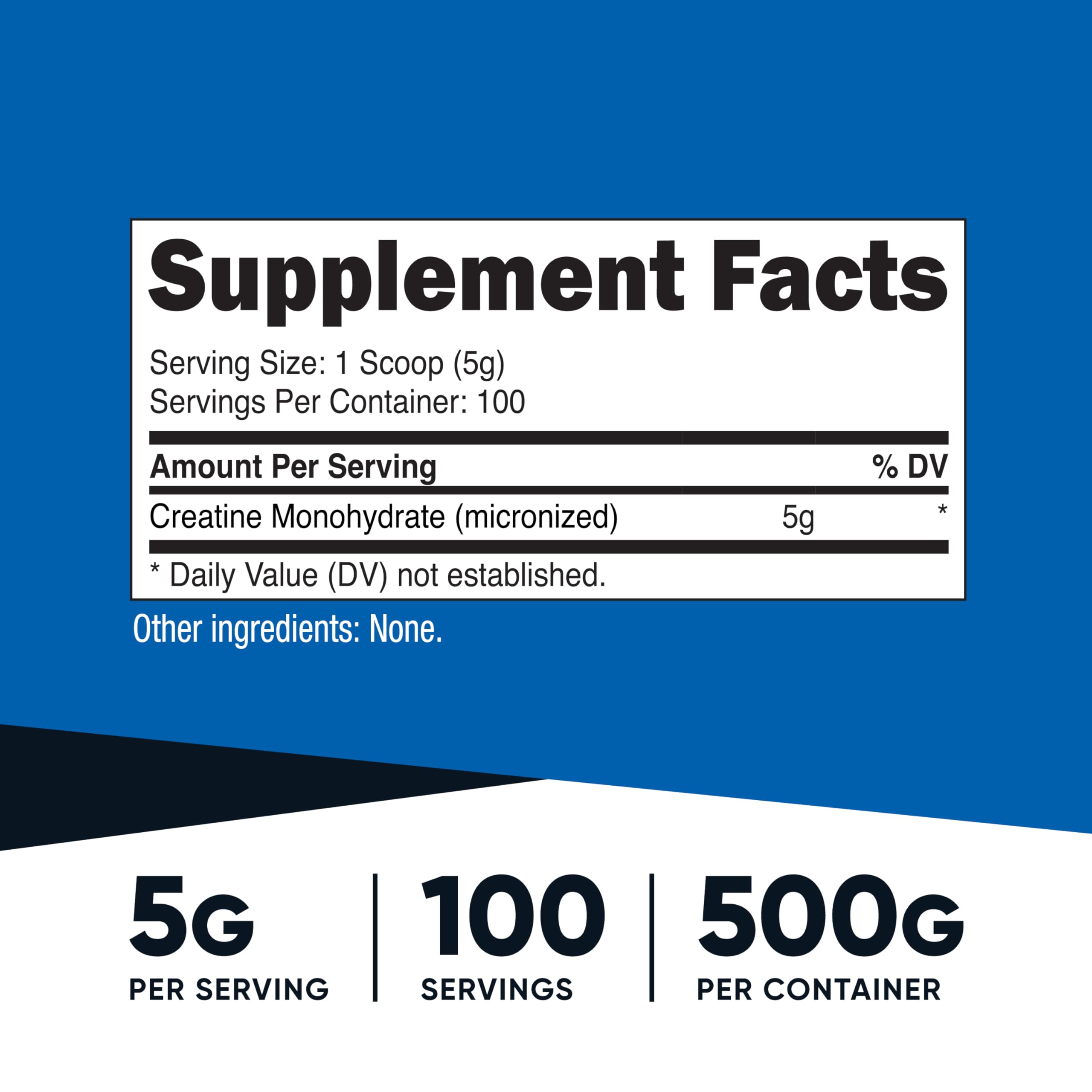 Nutricost Creatine Monohydrate powder close-up highlighting micronized texture for fast mixing.