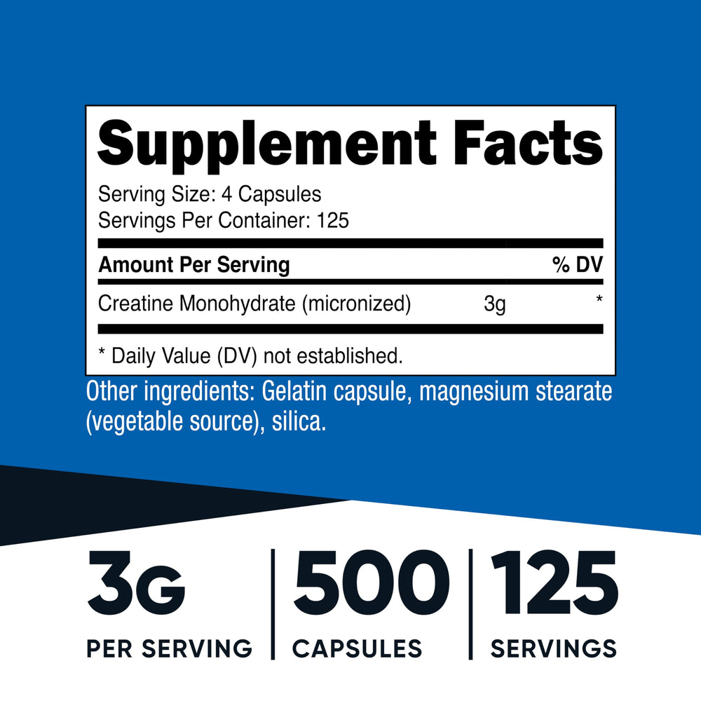 Nutricost creatine micronized powder scoop with precise measurement