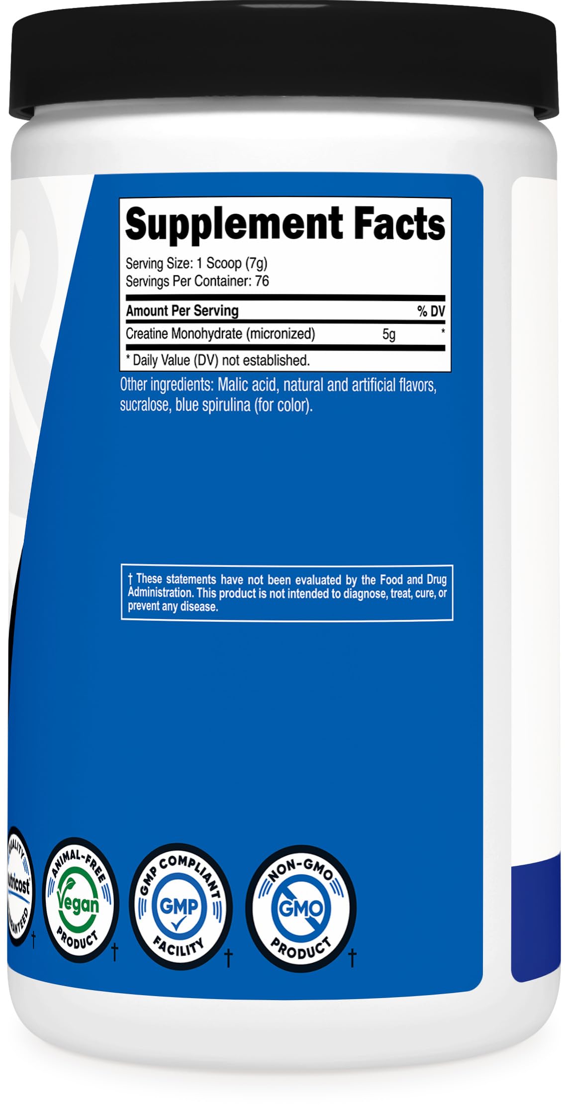 Nutricost facility image emphasizing NSF, GMP and FDA registrations