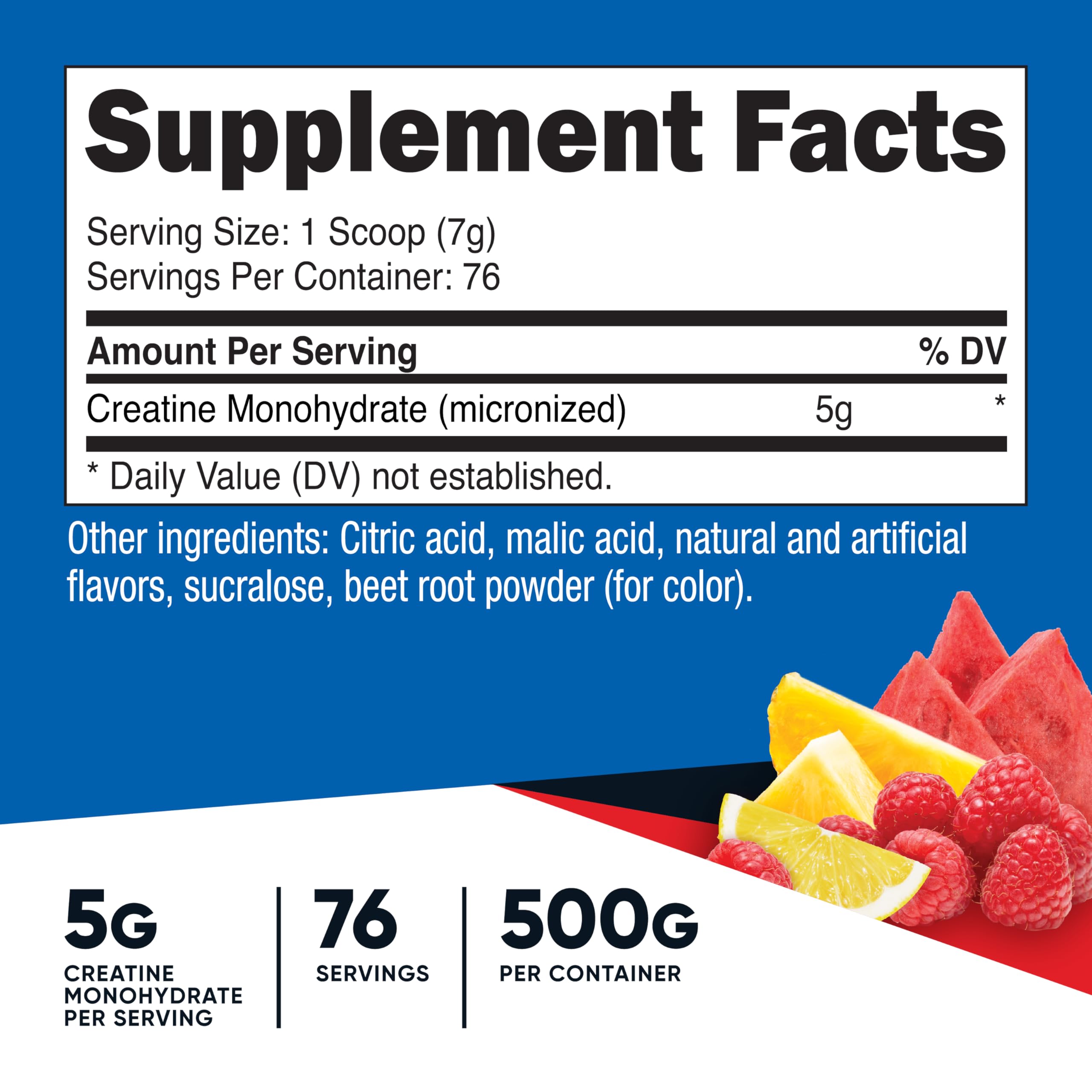 Nutricost Creatine Monohydrate Fruit Punch mixing in glass for easy dissolution