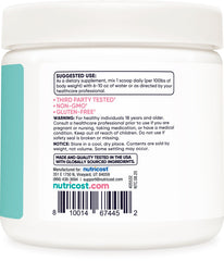 Nutricost gluten-free, vegetarian-friendly creatine powder supports training routines.