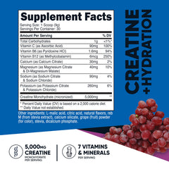 Nutricost Creatine powder mixed into water shows grape flavor.