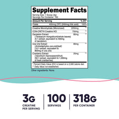 Nutricost Creatine Monohydrate powder with scoop for daily workouts.