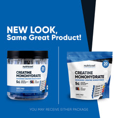Nutricost Creatine Monohydrate stickpack in watermelon flavor for easy mixing before workouts.