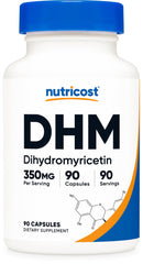 Nutricost DHM capsules bottle displaying premium DHM from natural sources.